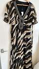 Gorgeous Animal Print Maxi Dress, size 14, Star Juliam McDonald BNWT