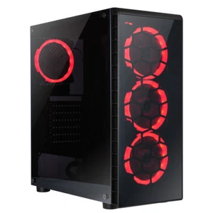 Ultra Fast A10 Quad Core 4.2 8GB 1TB Home Gaming Desktop PC Computer Raider Red - Picture 1 of 3