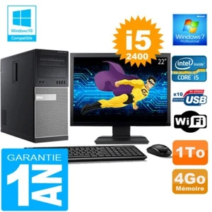 PC tour DELL 7010 Core I5-2400 RAM 4Go Scheibe 1 Zu Wifi W7 Bildschirm 22 " - Bild 1 von 1