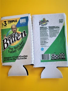 12oz. Neoprene Skinny Can Koozies---BIDEN THE QUICKER*********UPPER - Picture 1 of 1