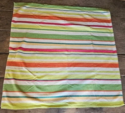 Mantel cuadrado a rayas TAG Beach 54" x 54" 100 % algodón Foto 1 de 4