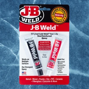 Strongest Metal Steel Aluminum Bond Adhesive Cold Weld Reinforced Epoxy Glue 2oz - Picture 1 of 8