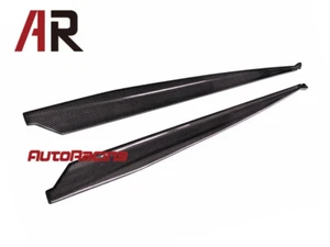 MX Style Carbon Fiber Side Skirts Lip For 2019-2021 Toyota A90 Supra GR Only CF - Picture 1 of 3
