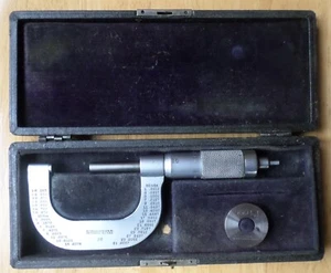 Vintage 1"-2" Brown & Sharpe No. 38 Micrometer in Box - Picture 1 of 6