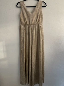 Mono Raymodes Oro Hoja/Lurex De Colección Años 60 Años 70 Pierna Ancha Palazzo Disco - Imagen 1 de 9