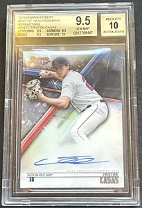 TRISTON CASAS 2018 Bowman’s Best 18 Refractor Rookie RC BGS 9.5 Auto 10 Red Sox - Picture 1 of 1