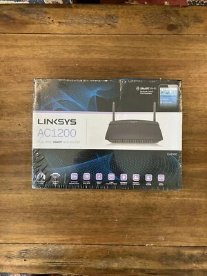 New Sealed Linksys AC1200 Dual Band Smart Wi-Fi Router EA6100 Ultimate Range  - Image 1 of 4