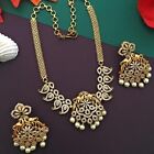 Fashion Women 18k Gold Plated Choker Necklace Wedding Party Indian Jewelry Set