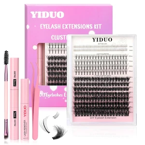 Lashes Clusters Kit DIY Individual Extensions False Eyelashes Natural Fluffy Wis - Picture 1 of 8