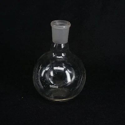 500ml 29/32 Joint One Mouth Short Neck Flat Bottom Flask Boiling Lab Glassware - Image 1 of 4
