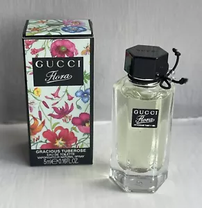 Gucci Flora Gracious Tuberose Eau De Toilette 5ml Miniature - Picture 1 of 6