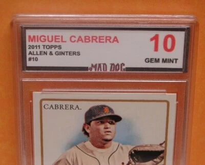 MIGUEL CABRERA*****2011 TOPPS GINTERS***GEM 10****MARLINS-TIGERS---Mad Dog GRADE - Image 1 of 3
