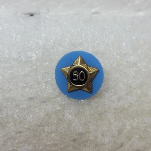 Prendedor De Colección BSA 50 Años Boy Scouts of America Estrella Años de Servicio Azul Dorado Tono - Imagen 1 de 4