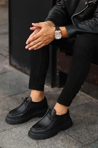 Genuine Leather Men Boat Shoes - Casual Shoes Moccasins Loafers Slip-On - Picture 1 of 51
