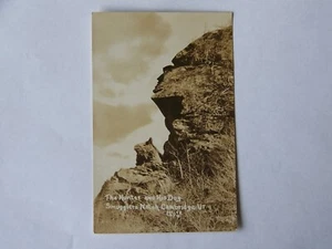 Smugglers Notch Vermont VT RPPC Real Photo The Hunters and his Dogs Cambridge - Picture 1 of 2