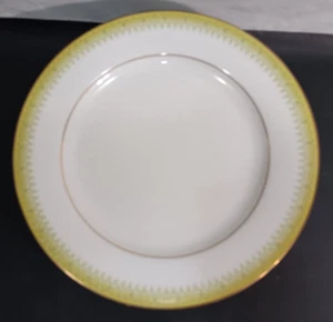 6 Noritake Jennifer 2215 Bread Luncheon Salad Plates Gold Rim Porcelain Japan - Picture 1 of 5