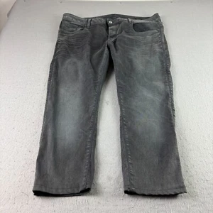 G Star Raw Jeans Mens 40x34 (Actual 40x26) Black Slim Tapered Denim Button Fly - Picture 1 of 12