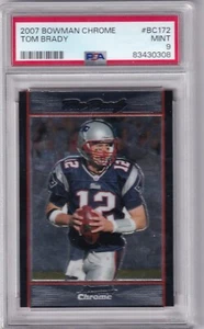 2007 Bowman Chrome #BC172 Tom Brady Graded PSA 9 MINT - Picture 1 of 2