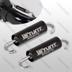 2pcs Springs Motorcycle Exhaust Rotatable Spring Universal 62mm Stainless Black - Foto 1 di 3