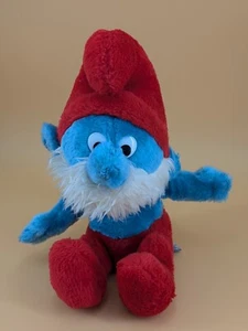 Papa Smurf Vintage 1979 Peyo Wallace Berrie Stuffed Animal 10" Plush Toy Smurfs - Picture 1 of 7