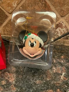 Adorno de Navidad de Papá Noel vintage de Enesco Minnie Mouse de los años 80 - Imagen 1 de 5