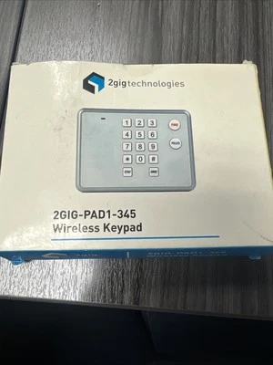 Nortek 2GIG Wireless Keypad Model 2GIG-PAD1-345 New In Box - Image 1 of 2