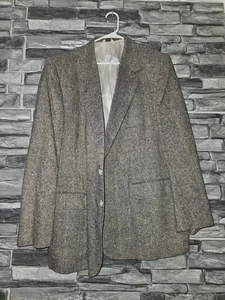Blazer Hildreth & Herricks gris 100 % seda para hombre talla 54 - Imagen 1 de 13