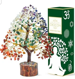 Sieben Chakra Kristall Baum Geburtstagsgeschenke für Frauen, Kristall Baum des Lebens Schwester  - Bild 1 von 7