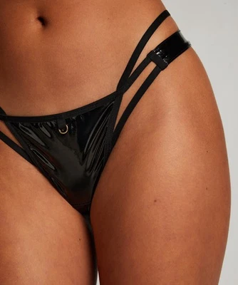 HKM Private Collection Seductress Lack String in Schwarz Größe M / Neu - Bild 1 von 4