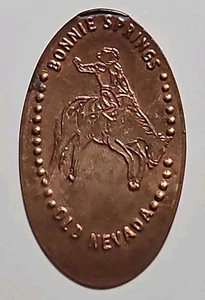 Bonnie Springs Old Nevada Cowboy riding Horse Souvenir Elongated Pressed Penny - Picture 1 of 1
