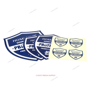 HOMSECUR Intruder Warning Security Stickers Signs For Internal And External Use - Picture 1 of 5
