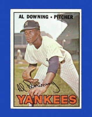 1967 Topps Set-Break #308 Al Downing en muy buen estado-en muy buen estado *GMCARDS* Foto 1 de 2