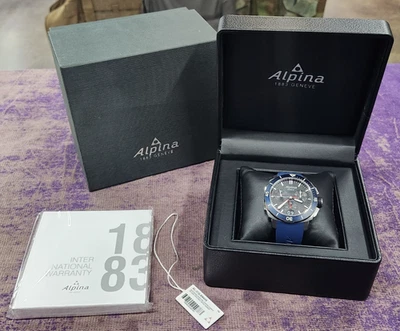Alpina Seastrong Diver 300 AL-372LBN4V6 Men's Watch w/ Box & Papers - Image 1 of 4