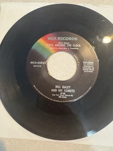 Bill Haley "Rock Around the Clock" 45 MCA Reissue...50s Rock & Roll HIT in VG++ - Foto 1 di 2