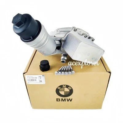 Oil Filter Housing For BMW 340i 440i 540i 640i 740i xDrive M240i X3 11428583895 - Image 1 of 4