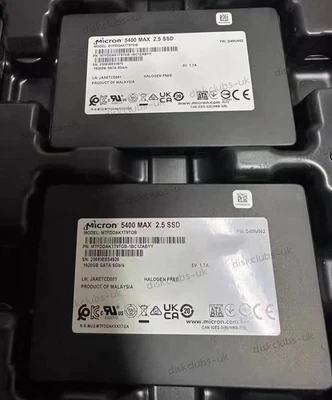 Micron 5400 MAX 1.92TB 2.5" 6Gb/s SATA SSD MTFDDAK1T9TGB-1BC1ZABYY - Image 1 of 2