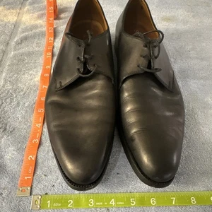 Ralph Lauren Purple Label Black Oxford Dress Shoes 10.5 Made In Italy RLPL - Picture 1 of 6