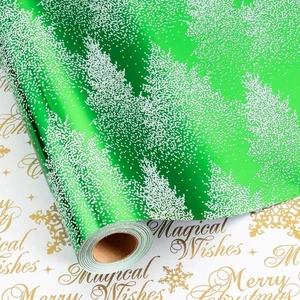 MAYPLUSS Geschenkpapierrolle Weihnachten, 17 Zoll x 16,5 Fuß Geschenkpapier  - Bild 1 von 6