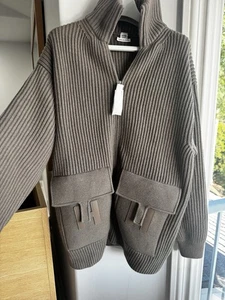 Hermes H oversized Sweater Fall 2025 Release Etoupe Size 34! NWT BOX RCT HANGER - Picture 1 of 17