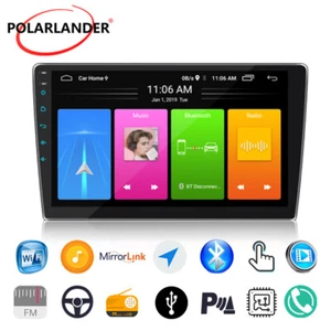 Android 8.1 Touchscreen FM AM GPS Bluetooth WiFi USB AUX 2 Din 10 inch Car Radio - Foto 1 di 17