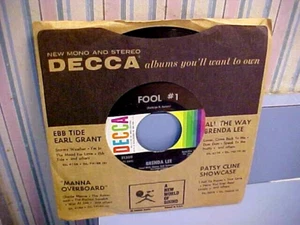 Brenda Lee - 1961 POP ROCK - NM VINYL & EX AUDIO - Fool # 1 / Nobody But Me - Bild 1 von 3