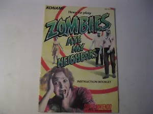 Zombies Ate My Neighbors Super Nintendo SNES instruction manual only  - Picture 1 of 2