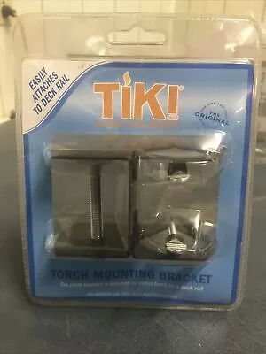 TIKI TORCH Deck Rail MOUNTING BRACKET NEW FACTORY SEALED/ Hand Rail BRACKETS - Image 1 of 4