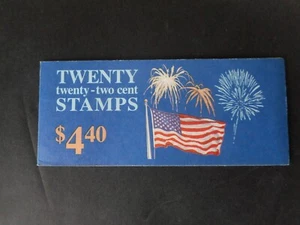 Scott 2276a, 22 cent, Flag with Fireworks, Booklet pane of 20 - Picture 1 of 1