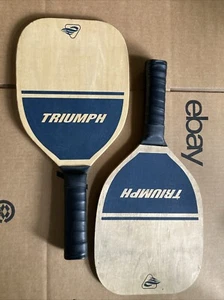 Two Triumph Pickleball 7-Ply Wood 15.25in Competition Size Paddles - Picture 1 of 6