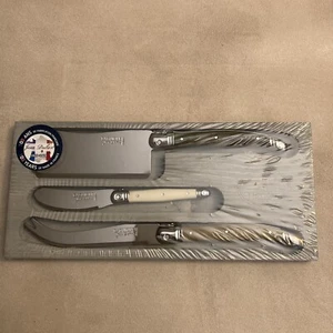 NEU 3 Stück Jean Dubost Laguiole Käsemesser Spalter Set Edelstahl - Bild 1 von 7