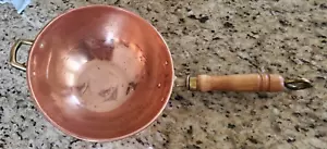Vintage solid copper pot Korea 8.3/4 inches Wide 17 inches Long - Picture 1 of 9
