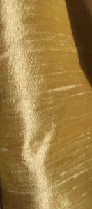 100% SILK DUPION BUTTERCUP YELLOW FABRIC REMNANT 45 CMS. x 82 CMS. & FREEPOST! - Picture 1 of 5