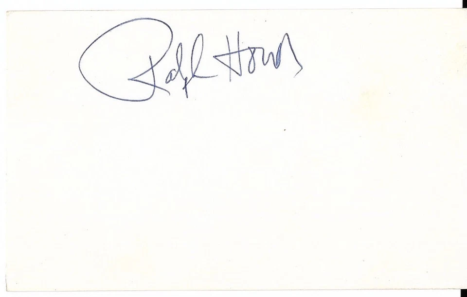 RALPH HOUK SIGNED 3"X5" INDEX CARD NY YANKEES MLB AUTO AUTOGRAPH D 2010 - Image 1 of 1