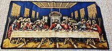 Vintage The Last supper Tapestry Made 20 X 39